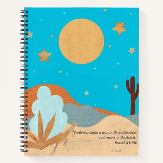 Desert Night Prayer Journal Notizblock (Vorderseite)