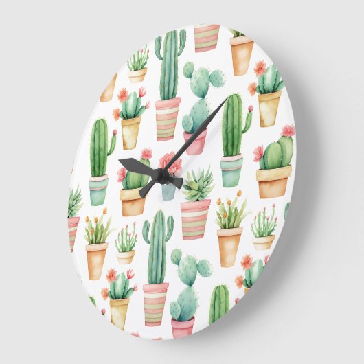 Desert Oasis Große Wanduhr (Winkel)