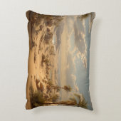 Desert Oasis Palm Trees Pillow Dekokissen (Rückseite(Vertikal))