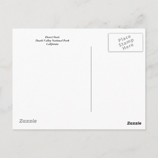 Desert Oasis Postkarte (Rückseite)