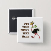 Desert Ostrich Runner Button (Vorne & Hinten)