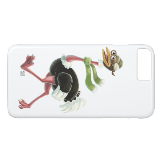 Desert Ostrich Runner Case-Mate iPhone Hülle (Rückseite (Horizontal))