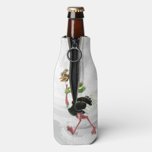 Desert Ostrich Runner Flaschenkühler (Flasche Rückseite)
