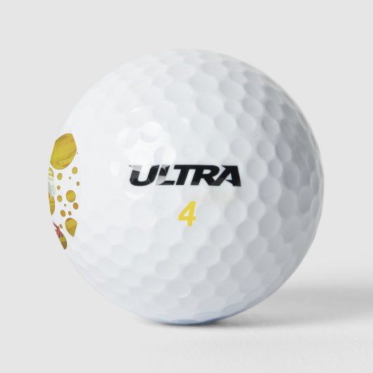 Desert Ostrich Runner Golfball (Logo)
