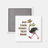 Desert Ostrich Runner Magnet (Vorderseite/Rückseite)