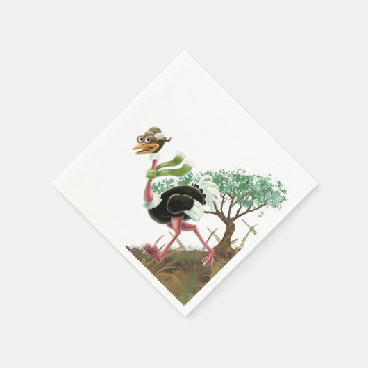 Desert Ostrich Runner Serviette (Ecke)