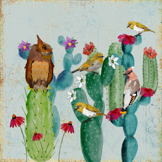 DESERT OWLS WANDTEPPICH