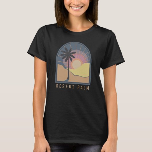 Desert Palm (Blue) T-Shirt (Vorderseite)
