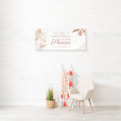 Desert Pampas Grass Boho Brautparty Banner (Insitu)