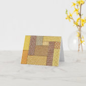 Desert Patchwork note card Karte (Gelbe Blume)