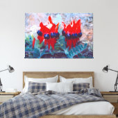 DESERT PEA 32x48 Leinwanddruck (Insitu (Schlafzimmer))