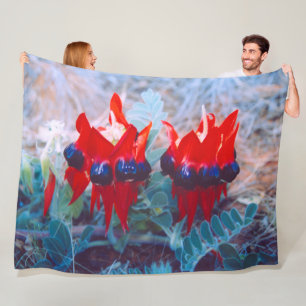 DESERT PEA FLEECEDECKE