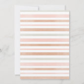 Desert Pink Boho Pampas Grass Girl Baby Dusche Einladung (Rückseite)