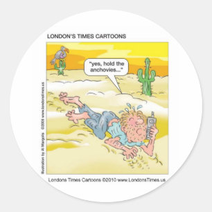 Desert Pizza Funny Mugs, T-Shirts, Karten & Gesche Runder Aufkleber