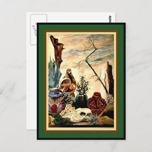 Desert Pottery - Fine Art Postkarte (Vorne/Hinten)