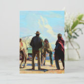 "Desert Rendezvous" von Carl Oscar Borg Dankeskarte (Stehend Vorderseite)