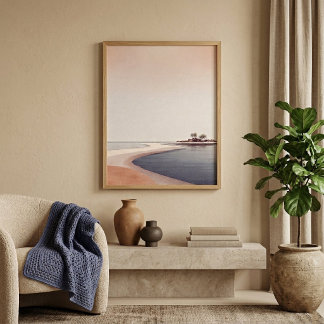 Desert River Wall Art for Living Room Decor Poster