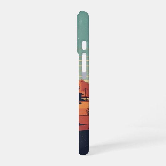 Desert Road Motel iPhone 16 Hülle (Linke Seite)