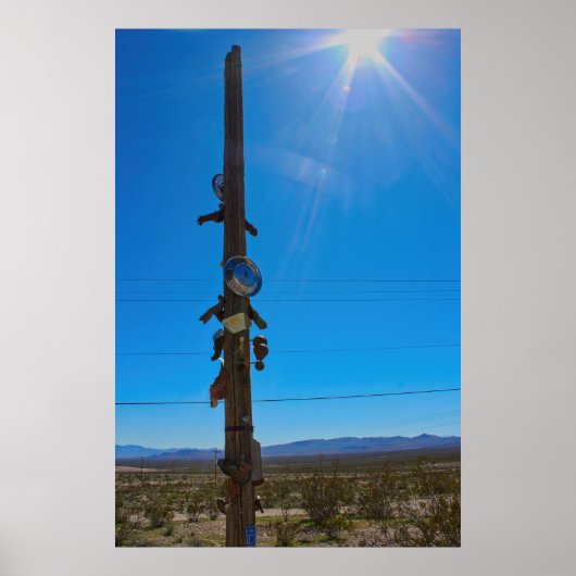 Desert Roadside Art Poster (Vorne)