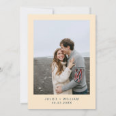 Desert Rodeo Retro Pferd Rustikale Western Hochzei Save The Date (Rückseite)