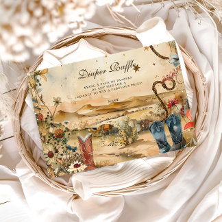 Desert Rodeo Western Diapper Raffle Begleitkarte