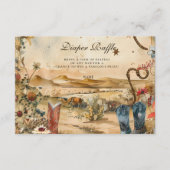 Desert Rodeo Western Diapper Raffle Begleitkarte (Vorderseite)