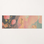 Desert Rose Canyon Watercolor Yogamatte (Vorderseite (Horizontal))