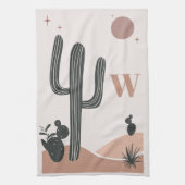 Desert Saguaro Cactus Modern Geschirrtuch (Vertikal)