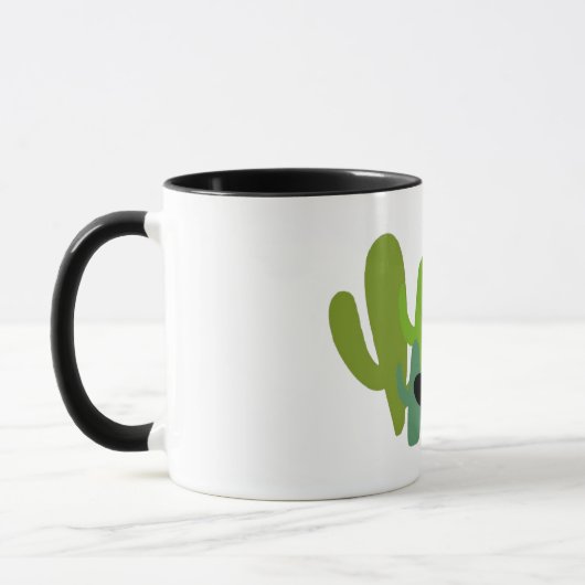 Desert Saguaro Cactus Retro Tasse (Links)