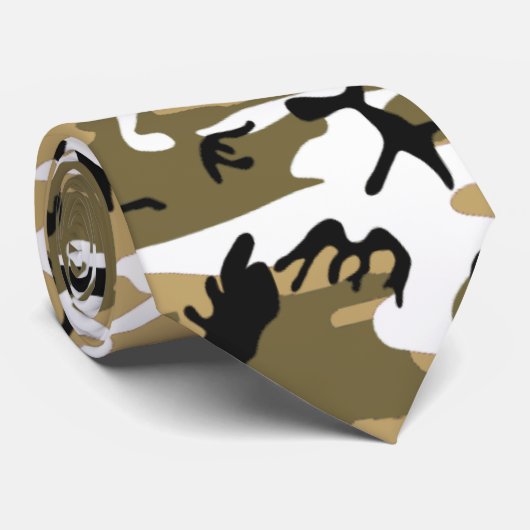 Desert Sand Camouflage Krawatte (Gerollt)