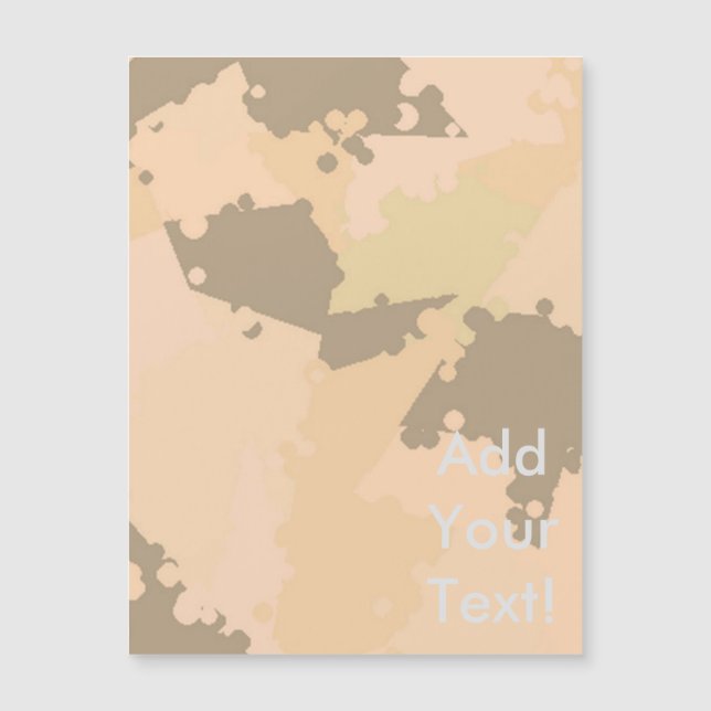 Desert Sand Camouflage Magnetkarte (Vorderseite)