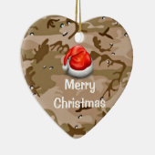 Desert Sand Camouflage T - Shirt Frohe Weihnachtsf Keramikornament (Rechts)