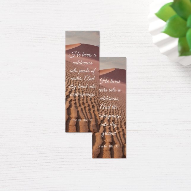 Desert Sand Dune Desolation Elegante Bibel Verse (Schreibtisch)