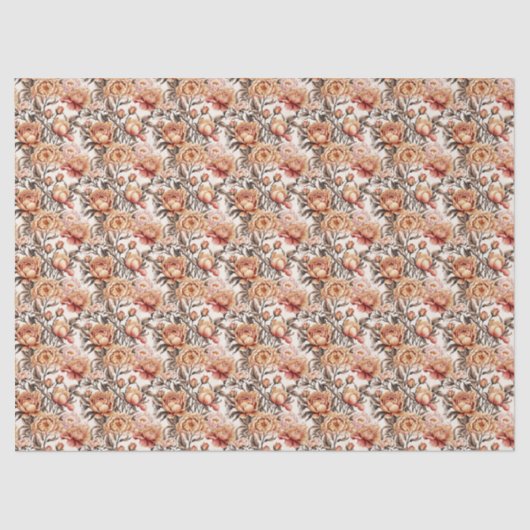 Desert Sand Floral Seidenpapier (Vorderseite)