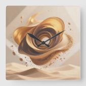 Desert Sands Wall Clock Quadratische Wanduhr (Vorderseite)