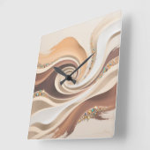 Desert Sands Wall Clock Quadratische Wanduhr (Winkel)