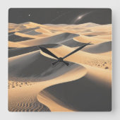 Desert Sands Wall Clock Quadratische Wanduhr (Vorderseite)