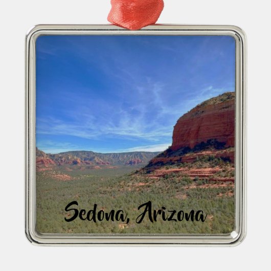 Desert Sedona Arizona Ornament Aus Metall (Vorne)
