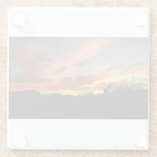 Desert Sky Glasuntersetzer (Rückseite)