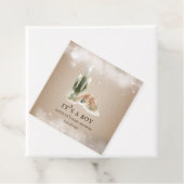 Desert Snow Cactus Baby Shower Geschenkanhänger (Beispiel)