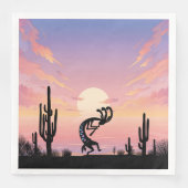 Desert Southwestern Kokopelli Serviette (Vorderseite)