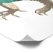 Desert Spiny Lizard Art Reptile Animal Nature Poster (Ecke)