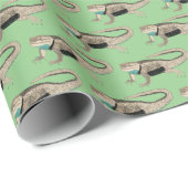 Desert Spiny Lizard Art Reptile Muster Geschenk Geschenkpapier (Rolleneckpunkt)