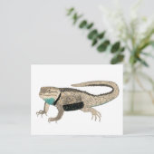 Desert Spiny Lizard Reptile Tiere Art Postkarte (Stehend Vorderseite)