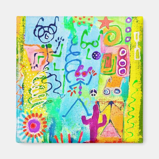 Desert Stick Zombies Magnet (Vorne)