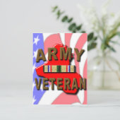 Desert Storm ARMY Veteran Postkarte (Stehend Vorderseite)