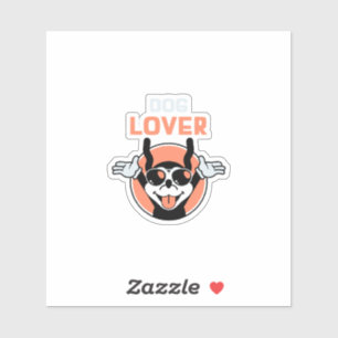 Desert Storm Hund Cartoon Charakter Hunde Liebhabe Aufkleber