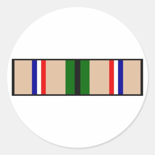 Desert Storm Ribbon Runder Aufkleber (Vorderseite)