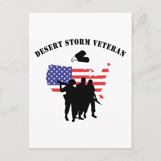 Desert Storm Veteran Postkarte (Vorderseite)