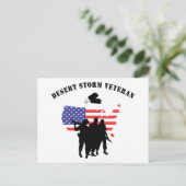 Desert Storm Veteran Postkarte (Stehend Vorderseite)